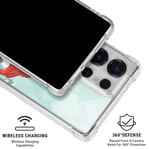 Disney Princess Ariel Galaxy S25 Ultra Clear Case
